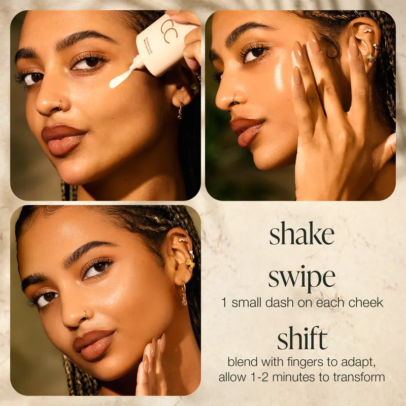 ✨CC Color-Correcting Tinted Serum One drop. Instantly more even-looking skin.