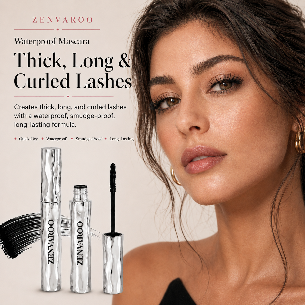 LAST DAY - BUY 1 GET 1 FREE💜Waterproof Curling & Lengthening Mascara
