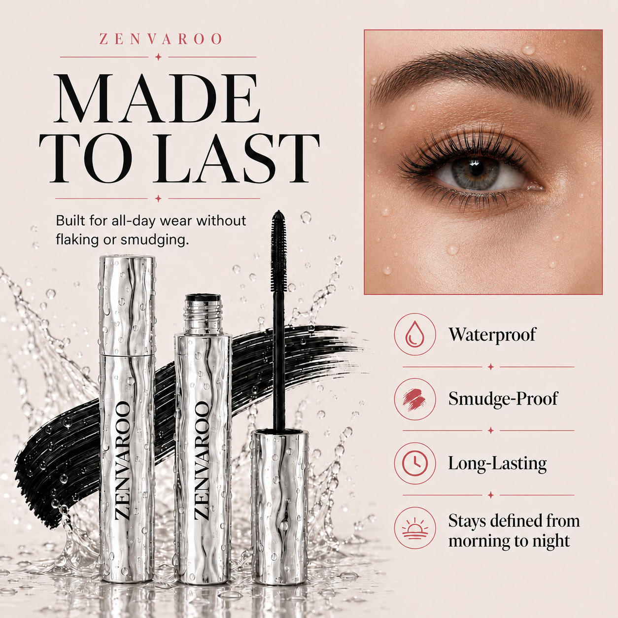 LAST DAY - BUY 1 GET 1 FREE💜Waterproof Curling & Lengthening Mascara