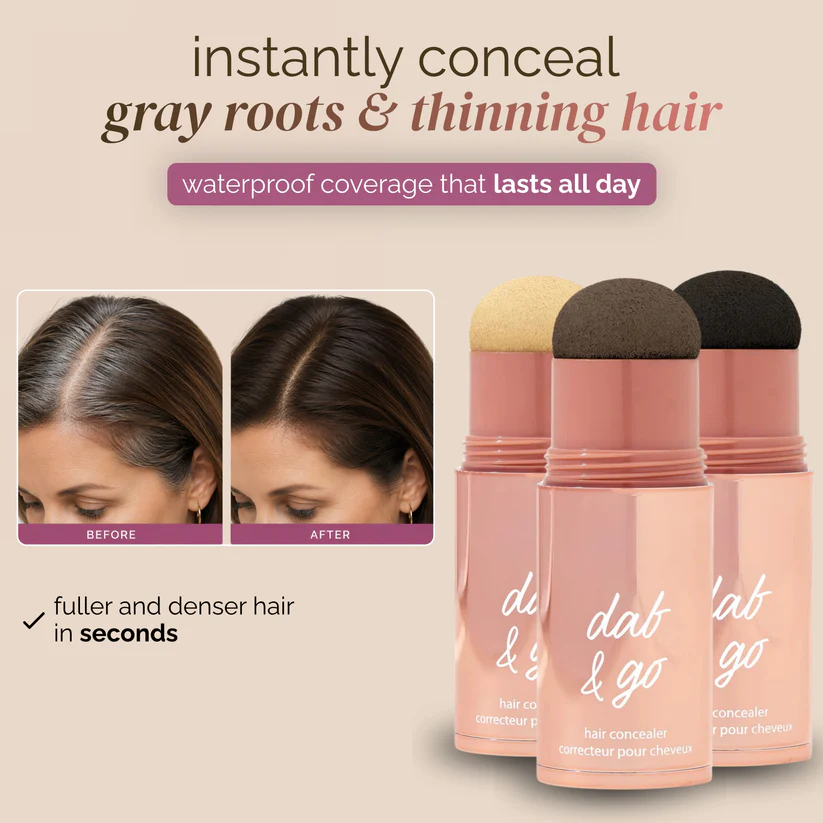 Dab & go hair concealer — Cover Gray Roots & Sparse Areas in Seconds