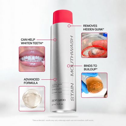 Whitening Mouthwash for White Teeth. Freshens Breath with Essential Oils 237ml