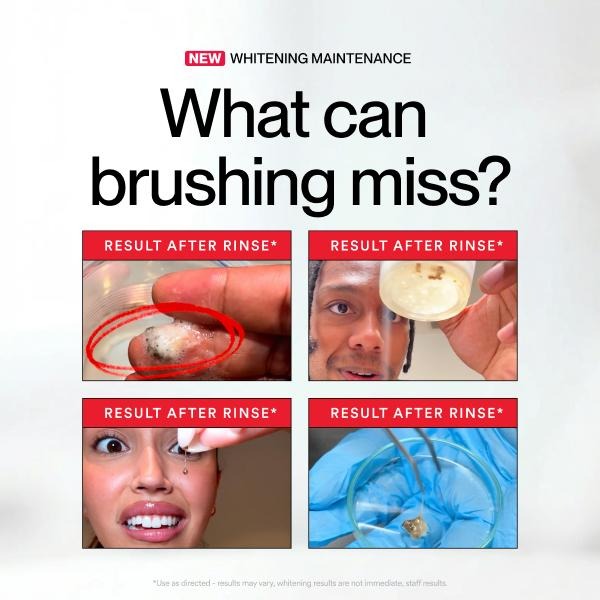 Whitening Mouthwash for White Teeth. Freshens Breath with Essential Oils 237ml